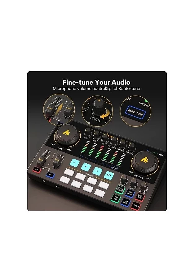 Maono-Wild audio AME2, carte son, tout-en-un, portable, studio de podcast pour statique, streaming en direct, YouTube, PC|197,99 €|OKKO MODE