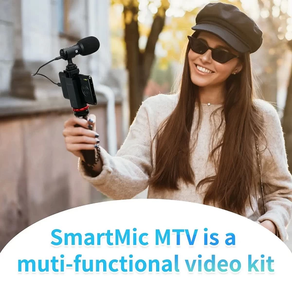 Saramonic-Kit vidéo SmartMic MTV pour Smartphone, Youtube, Podcasters, Vloggers, Live Streaming, Facebook, Blogger, Sutdio Stati|83,00 €|OKKO MODE