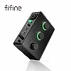 FIFINE Centre commercial audio pour microphone à condensateur avec bouton de gain, interface audio avec alimentation fantôme 48V|65,09 €|OKKO MODE