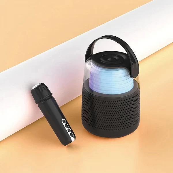 Haut-parleur Bluetooth Portable, Microphone sans fil, karaoké, carte TF, lecteur de musique, cadeau, chant, KTV, Audio en plein |42,32 €|OKKO MODE