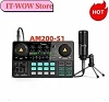 MaonoCaster Wild Audio Podcast Studio Kit de Carte Son avec Microphone pour Live Streaming Statique Youtube PC \ Téléphone, AM20|123,29 €|OKKO MODE