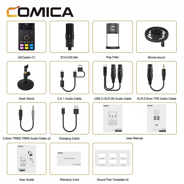 COMICA-Carte son petaudio USB pour centre commercial, carte son, port 3.5mm, touriste, XLR, surveillance en temps réel, BT pour |192,55 €|OKKO MODE