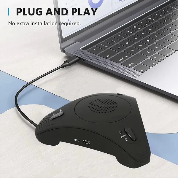 Microphone USB omnidirectionnel pour conférence, micro d'ordinateur de bureau, voix 360 °, 514-plus, condensateur omnidirectionn|62,14 €|OKKO MODE