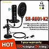 COMICA 7RYMS SR-AU01-K2 USB Microphone PC Condensateur Kit avec Shock Mount et Moniteur en Temps Réel pour Podcast Live Streamin|101,47 €|OKKO MODE