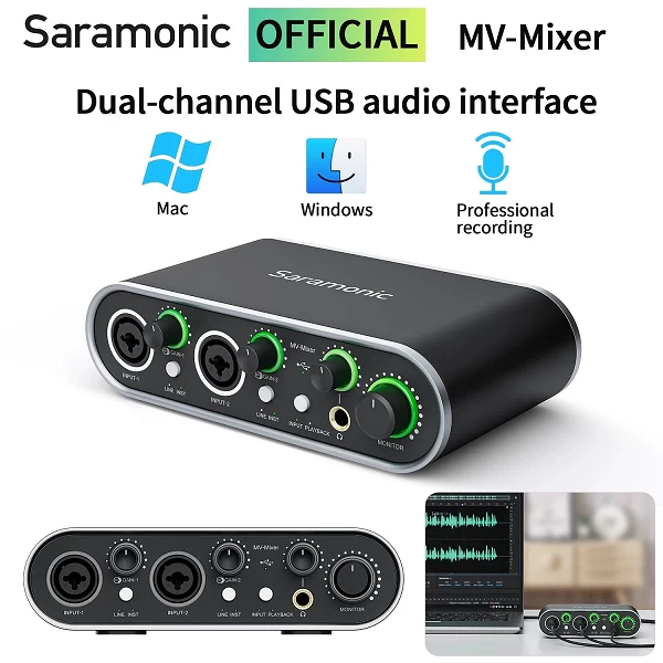 Microphone USB Saramonic MV-Mall Touristors, Wild audio pour chanteurs, guitaristes, musiciens, podcasteurs, producteurs, stream|149,50 €|OKKO MODE