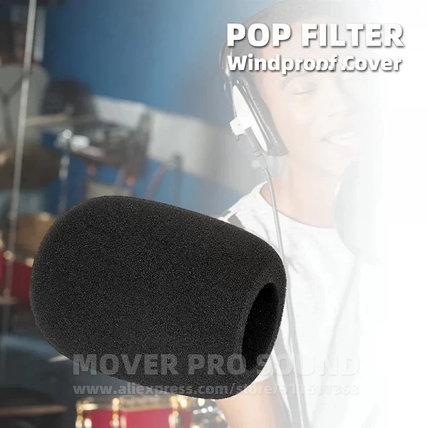 Écran anti-bruit pour micro, filtre anti-pop, pare-brise en mousse, bouclier éponge, pare-brise de microphone, SHURE MV7 MV7X MV|7,03 €|OKKO MODE