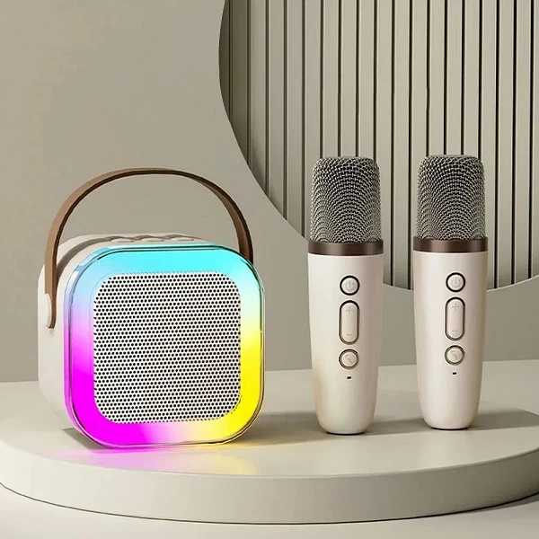 Haut-parleur portable sans fil Bluetooth, karaoké multifonction avec 1-2 microphones, lecteur de musique, machine pour enfants, |22,94 €|OKKO MODE