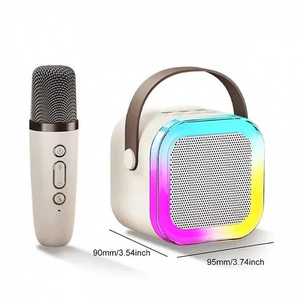 Haut-parleur portable sans fil Bluetooth, karaoké multifonction avec 1-2 microphones, lecteur de musique, machine pour enfants, |22,94 €|OKKO MODE