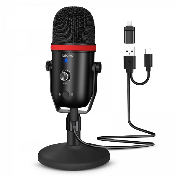 Microphone à condensateur USB avec réduction du bruit, micro prometteur, ordinateur, jeu, podcast, streaming, Mac,IOS,iPhone, té|51,29 €|OKKO MODE