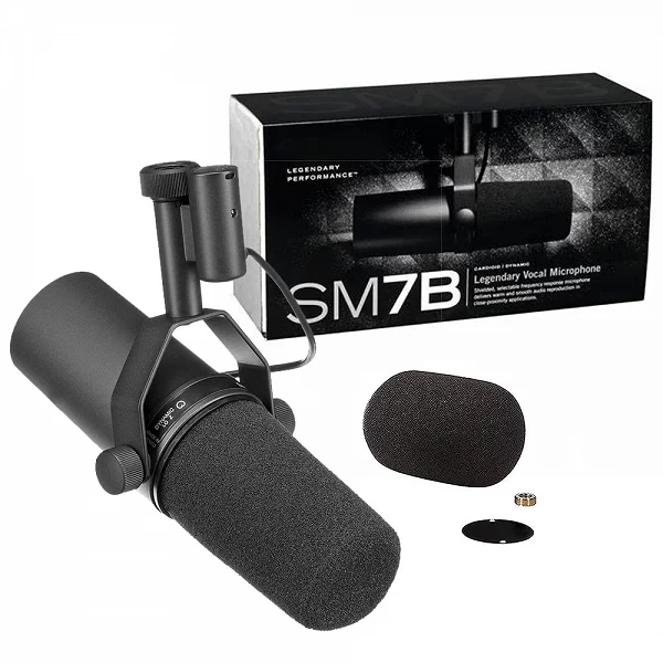 Microphone dynamique cardioïde SM7B, studio, réponse morte sélectionnable, scène en direct, podcasting statique, haute qualité|113,45 €|OKKO MODE