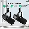 FDUCE Dynamique Microphone SL40X/SL40 En Métal Intégré Sortie Casque Isolation Sonore Pour Podcasts, Diffusion En Direct et Jeux|50,31 €|OKKO MODE