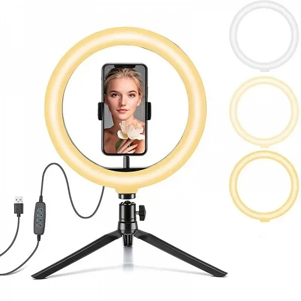 Anneau lumineux LED selfie trépied support téléphone intensité variable|2,08 €|OKKO MODE