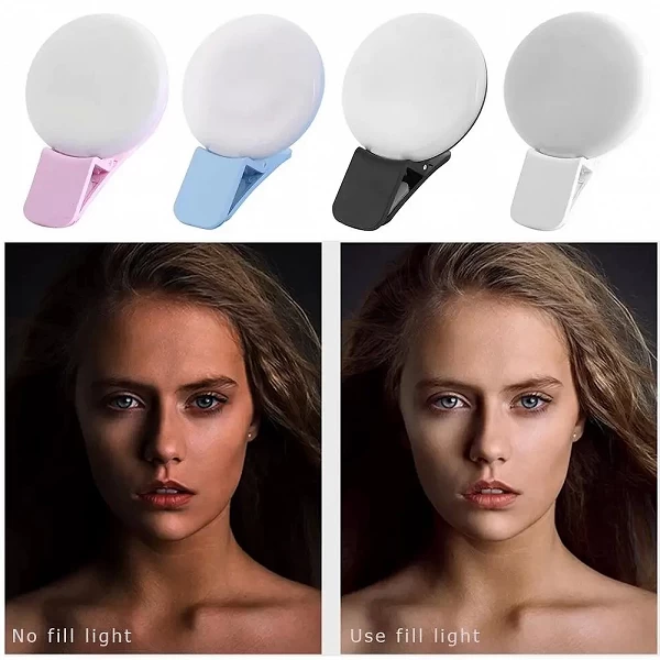 Mini Anneau Lumineux LED pour Selfie, Gradation à Trois Arrêts|0,99 €|OKKO MODE