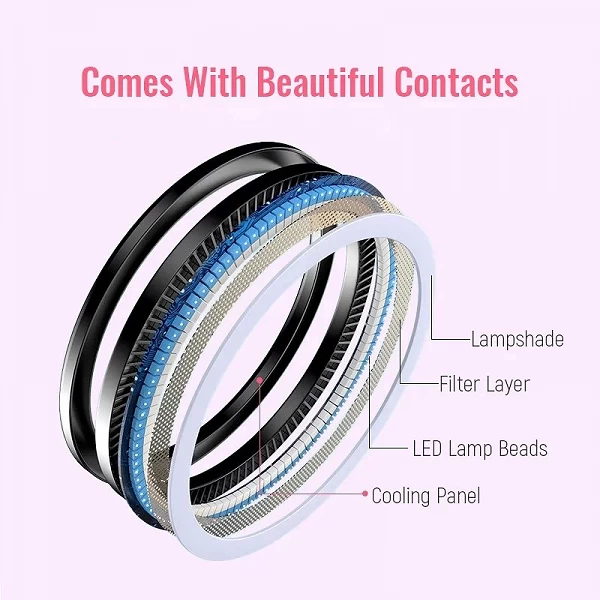 Éclairage ring light LED avec trépied 2/1.5m, lumière chaude/froide - Pour la photographie et YouTube|36,95 €|OKKO MODE