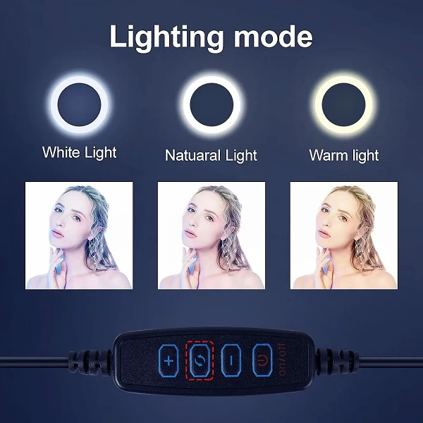 Anneau lumineux LED avec trépied, éclairage annulaire pour selfie et vidéo|30,06 €|OKKO MODE