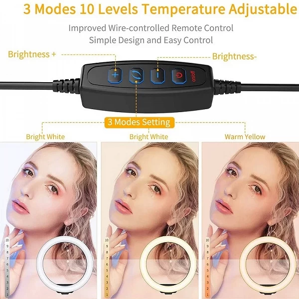 Anneau lumineux LED avec trépied de 50cm - Pour des selfies parfaits !|4,95 €|OKKO MODE