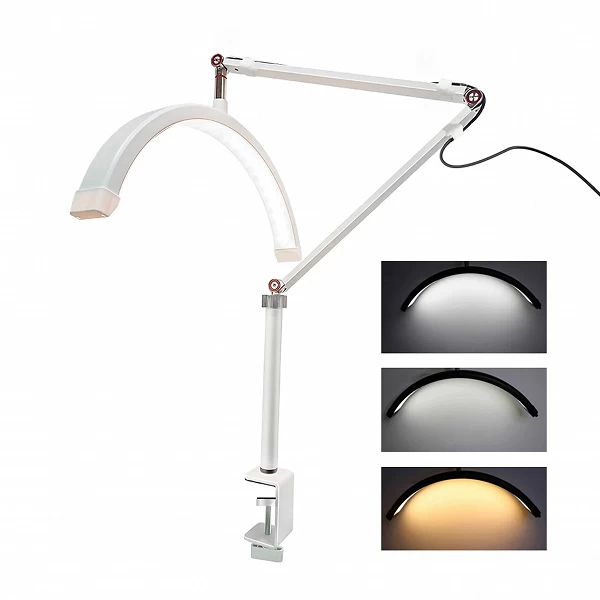 Lampe LED Demi-Lune Bureau Salon de Maquillage - Fonction Graduable 3000-6000K|68,82 €|OKKO MODE