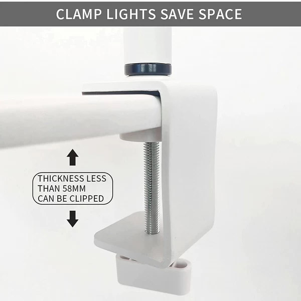 Lampe LED Demi-Lune Bureau Salon de Maquillage - Fonction Graduable 3000-6000K|68,82 €|OKKO MODE