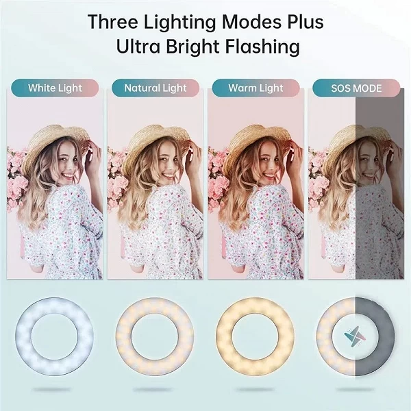 Anneau lumineux à Clip LED 3200K-6500K pour Selfie iPhone Android|2,20 €|OKKO MODE