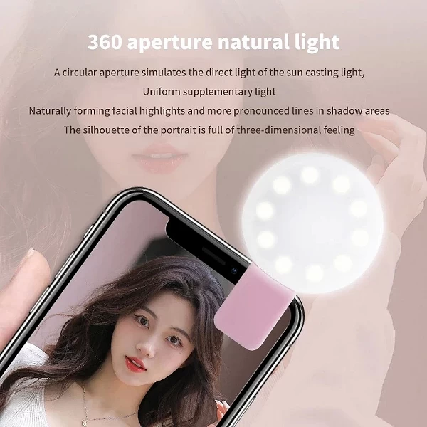 Anneau Lumineux LED Rechargeable USB Selfie Flash Téléphone Mobile|3,98 €|OKKO MODE