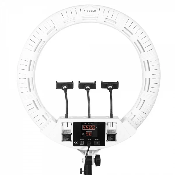 Eclairage Ring Light professionnel 22 pouces avec trépied et télécommande - Yidoblo FD-640II|353,39 €|OKKO MODE