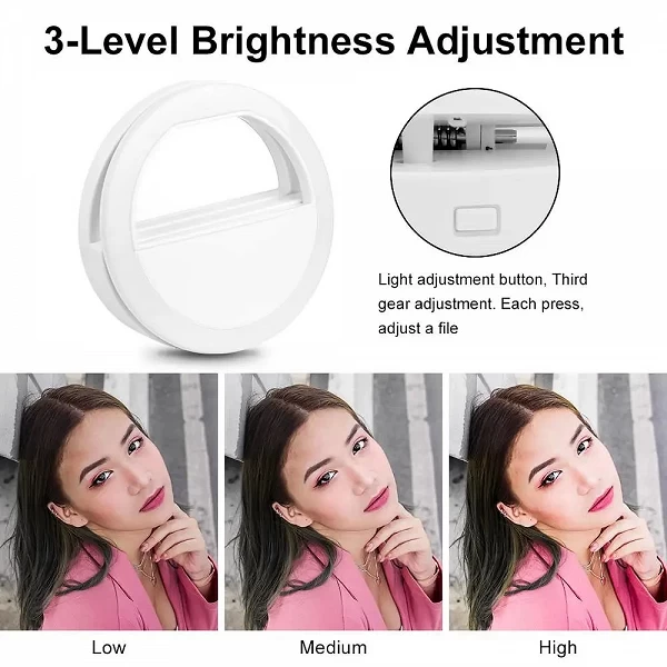 Anneau Lumineux LED à 3 Niveaux de Luminosité Réglable - Selfie et Appareil Photo|4,96 €|OKKO MODE