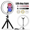 Anneau lumineux LED 10 ", USB, intensité variable, pour photographie, studio, éclairage annulaire pour selfie, avec télécommande|2,07 €|OKKO MODE