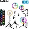 Anneau Lumineux RGB de 12 Pouces et 30cm pour Selfie, Trépied, Support de Téléphone, Photographie, Cercle Lumineux, Lampe pour D|40,25 €|OKKO MODE