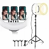 Grand Anneau Lumineux LED de 18 Pouces avec Télécommande, Éclairage Annulaire pour Selfie, Photographie, Youtube, Maquillage, Vi|35,25 €|OKKO MODE