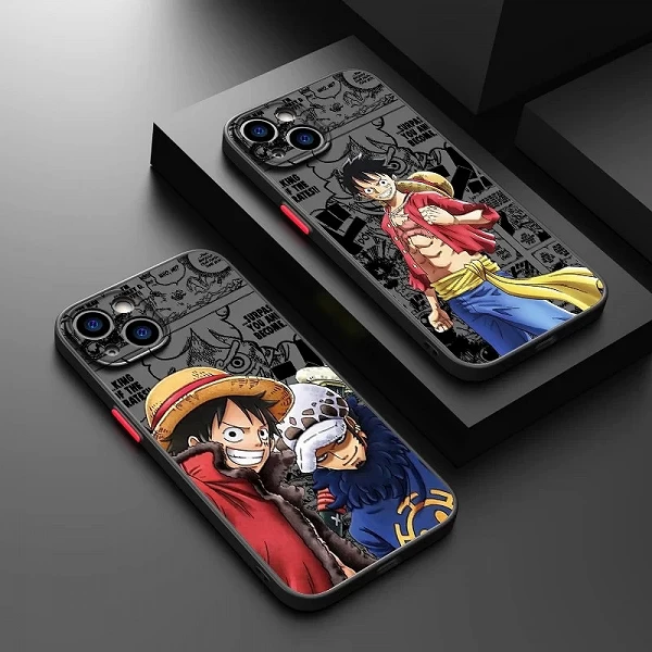 Coque de téléphone Luffy One Piece iPhone, Coque Translucide Conviviale - Style Anime Expressif|4,00 €|OKKO MODE