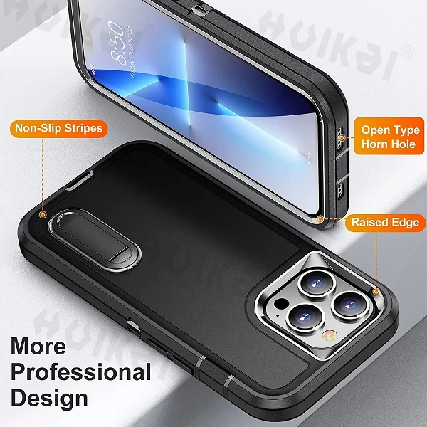 Coque de protection en silicone pour iPhone 15 Pro Max - Absorption des chocs et design trois couches|6,00 €|OKKO MODE