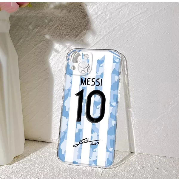 Messi-Coque de téléphone antichoc en silicone transparent pour iPhone Pro Max|6,04 €|OKKO MODE