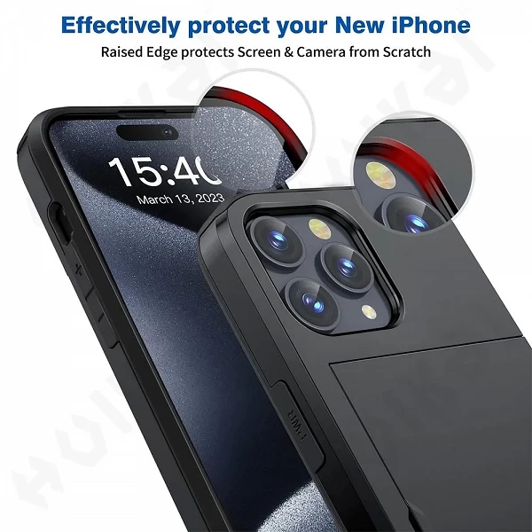 Coque portefeuille mince pour iPhone - Housse de protection avec fente carte cachée|6,00 €|OKKO MODE