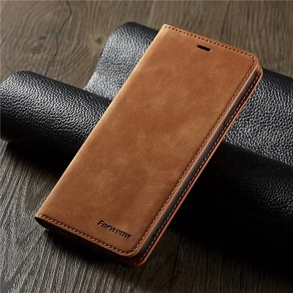 Étui portefeuille en cuir suédé pour iPhone - Conception de qualité supérieure, protection complète et design folio élégant|7,01 €|OKKO MODE