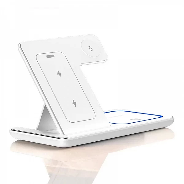 Support de chargeur rapide sans fil LED 3 en 1 pour iPhone et Apple Watch - Station pliable efficiente|13,92 €|OKKO MODE