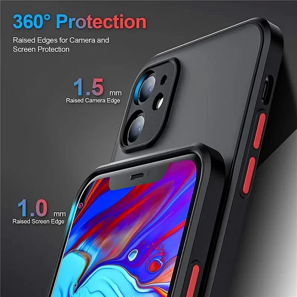 JuL-Coque Translucide Givrée pour iPhone, Coque pour iPhone 15, 14, 13, 12, 11 Pro Max, Mini XS Max, Poly X, 8 Plus SE|4,00 €|OKKO MODE