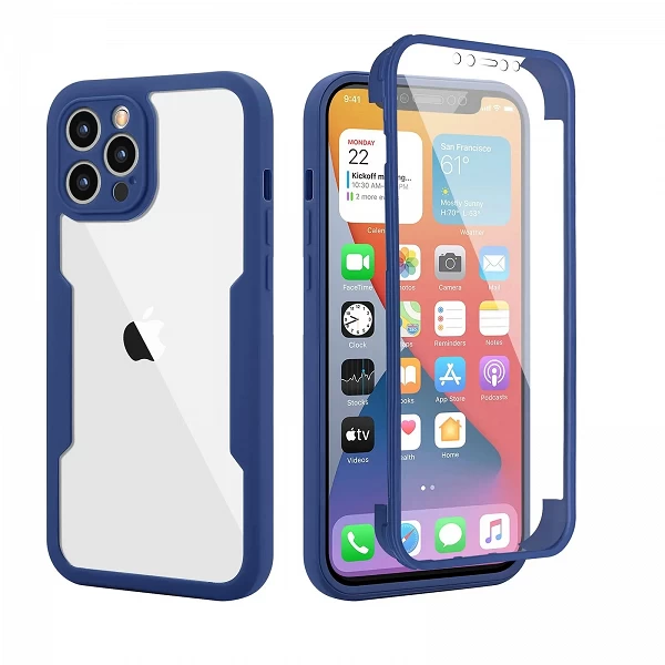 Coque de téléphone transparente antichoc pour iPhone, protection complète de l'écran de l'objectif de l'appareil photo, coque po|5,04 €|OKKO MODE