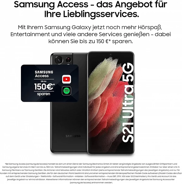 Samsung Galaxy S21 Ultra 5G Débloqué - Smartphone Android, Écran 6.8 Pouces|356,07 €|OKKO MODE