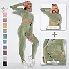 Ensemble de fitness sans couture pour femme, leggings push-up et haut court - Vêtements sportifs tendance|49,46 €|OKKO MODE