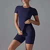 Haut de sport et short taille haute imbibés pour femme, ensemble de yoga, fitness, entraînement, levage des fesses, court serré,|32,12 €|OKKO MODE