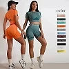 Shorts de yoga pour femmes, vêtements de fitness, de sport, d'entraînement, chemise de course|11,69 €|OKKO MODE