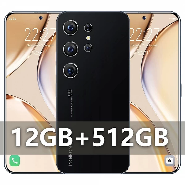 Smartphone Android S24 Ultra + débloqué, téléphone portable, 7.3 pouces, 22G + 2T, 50MP + 108MP, 6800mAh, réseau 5G, S26 Ultra|102,92 €|OKKO MODE