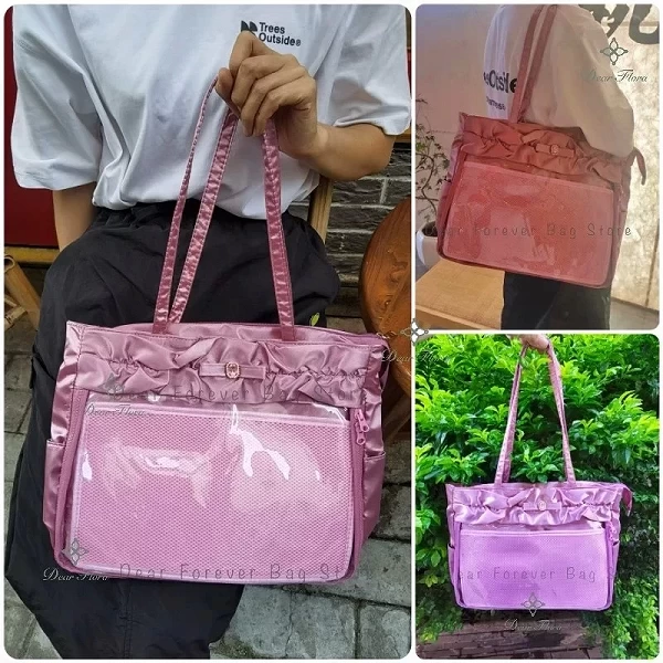 Sac à Main Lolita en Dentelle Froncée Transparent - Capacité Mignonne|16,91 €|OKKO MODE