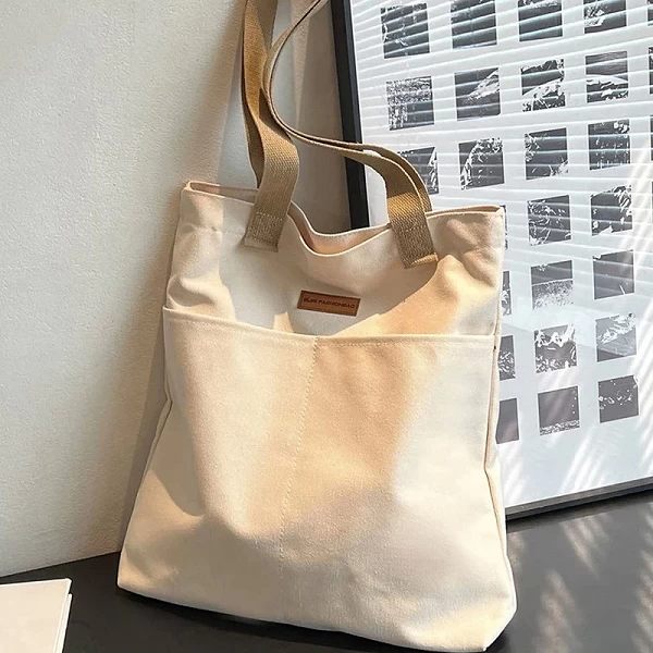 Sac fourre-tout en toile pour femmes, sac à main décontracté grande capacité|5,98 €|OKKO MODE