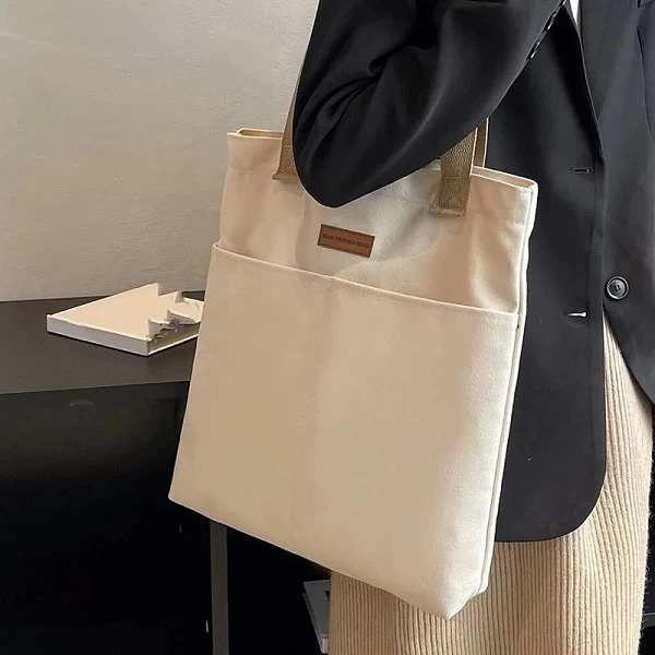 Sac fourre-tout en toile pour femmes, sac à main décontracté grande capacité|5,98 €|OKKO MODE