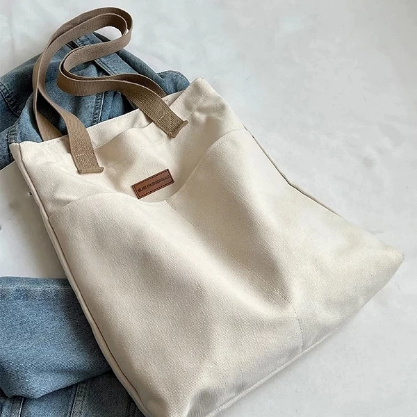 Sac fourre-tout en toile pour femmes, sac à main décontracté grande capacité|5,98 €|OKKO MODE