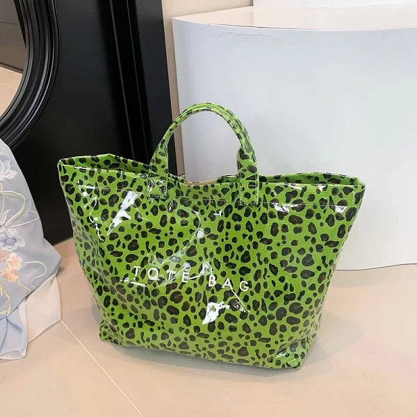 Sac à main léopard en PVC et toile pour femme, grande capacité - style tendance|15,03 €|OKKO MODE