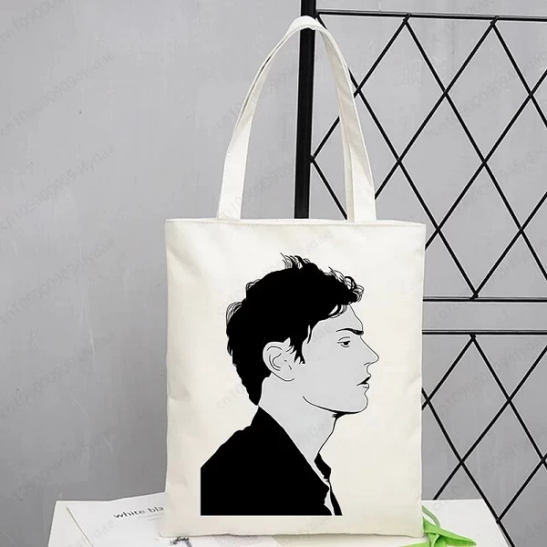 Sac en toile de grande capacité pour femmes, sac à main Evan Peters Skull Ahs - RoanOtDesign|4,95 €|OKKO MODE