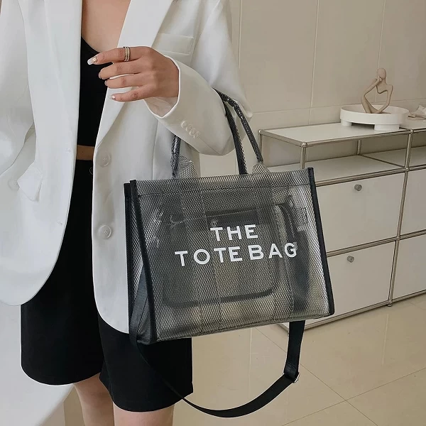 Sac à Main Transparent PVC Lettres Femme Gelée Bandoulière|20,09 €|OKKO MODE