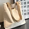 Sac fourre-tout en toile pour femme, grande capacité et fil à coudre|1,95 €|OKKO MODE